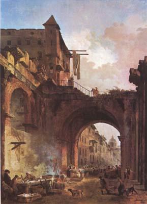 ROBERT, Hubert The Porta Octavia in Rome (mk08)